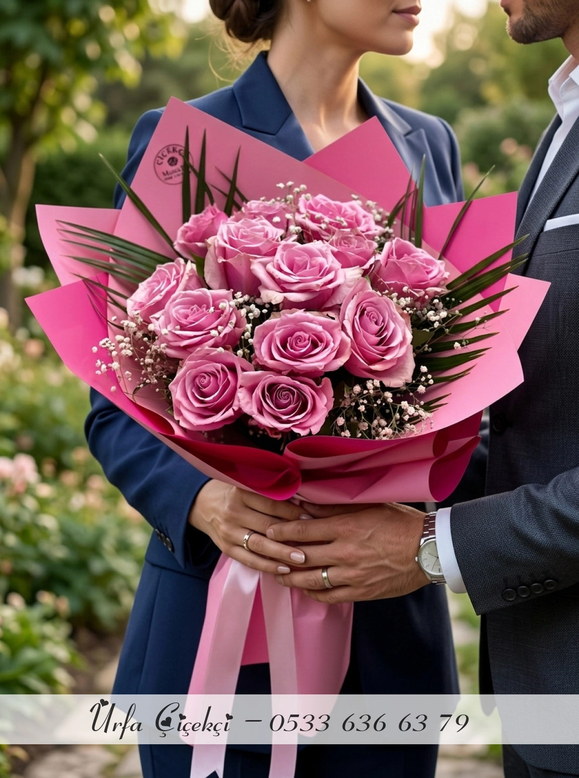 13 Adet Pembe Gül