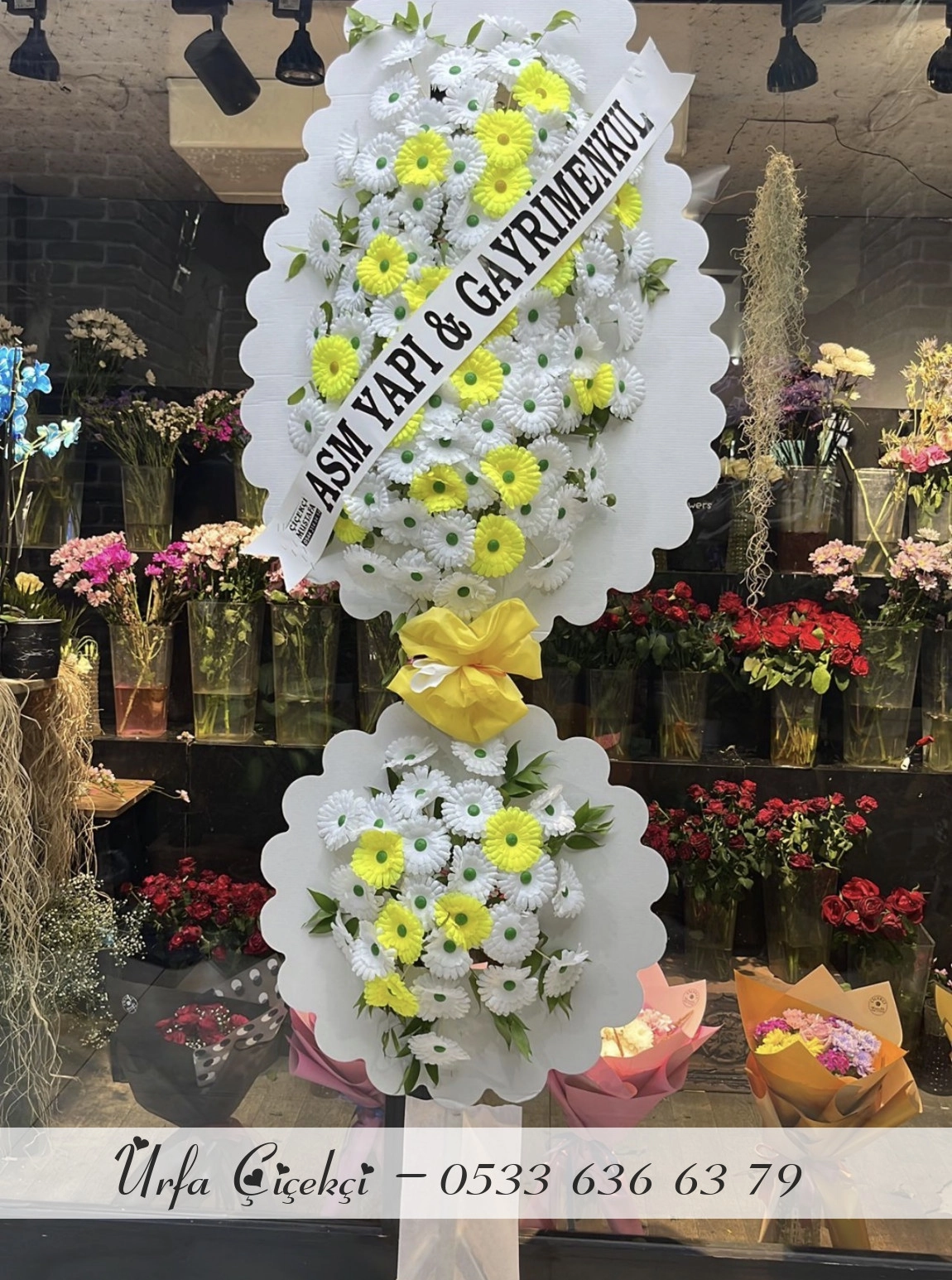 İki Katlı Çelenk Sarı Tonları