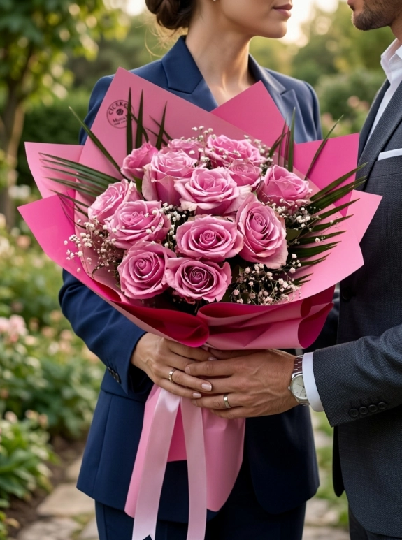 13 Adet Pembe Gül