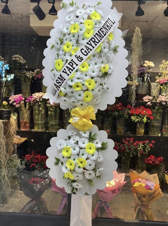İki Katlı Çelenk Sarı Tonları