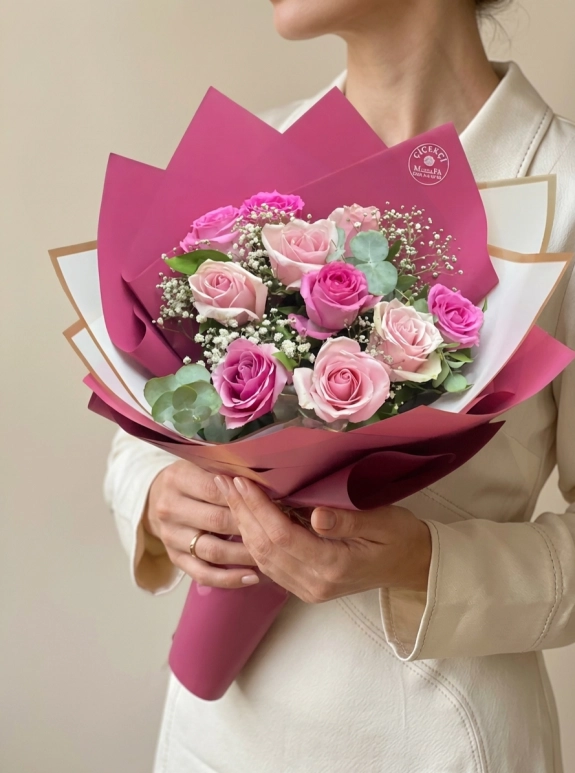 Pembe Gül Buketi